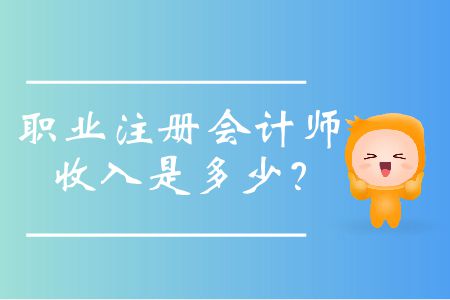 職業(yè)注冊會計師收入是多少,？