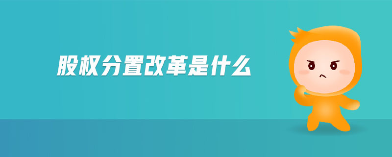 股權(quán)分置改革是什么