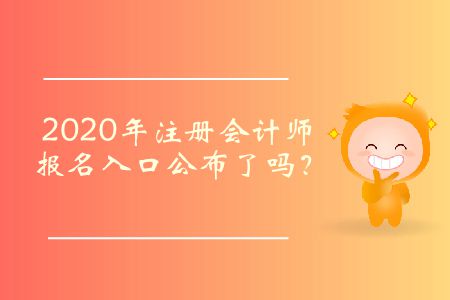 2020年注冊(cè)會(huì)計(jì)師報(bào)名入口公布了嗎,？