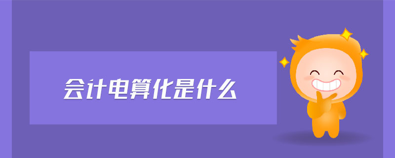 會(huì)計(jì)電算化是什么