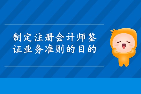 制定注冊會計(jì)師鑒證業(yè)務(wù)準(zhǔn)則的目的是什么,？