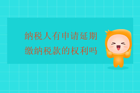 納稅人有申請(qǐng)延期繳納稅款的權(quán)利嗎,？