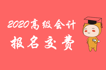 海南2020年高級會(huì)計(jì)師考試報(bào)名費(fèi)用公布