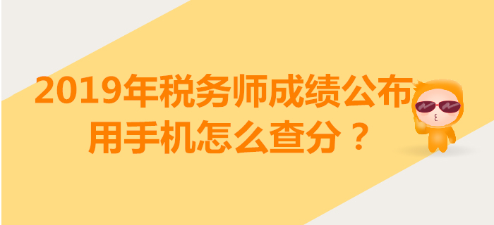 2019年稅務(wù)師成績查詢開始,！用手機怎么查分,？