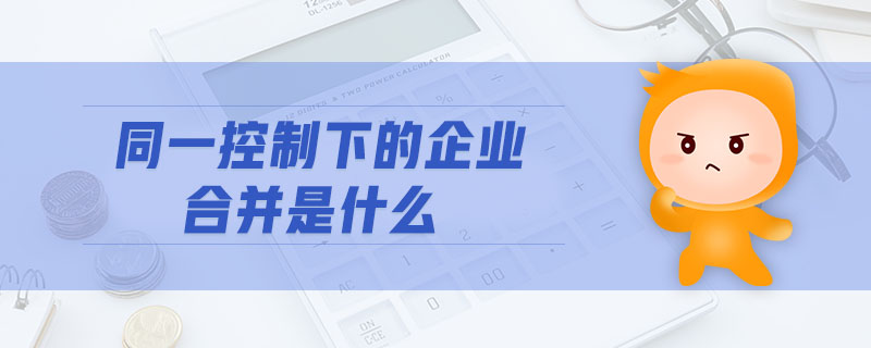 同一控制下的企業(yè)合并是什么