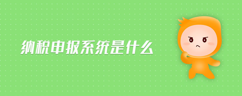 納稅申報系統(tǒng)是什么