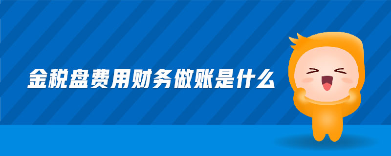 金稅盤費用財務做賬是什么