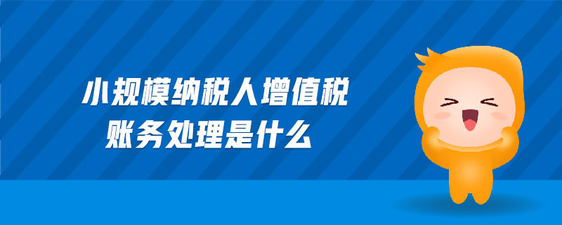 小規(guī)模納稅人增值稅賬務(wù)處理是什么