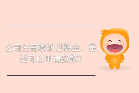 公司沒有繳納過稅金,，是否可以申請貸款,？