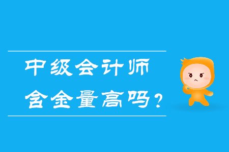 中級(jí)會(huì)計(jì)師含金量高嗎？體現(xiàn)在哪幾方面,？