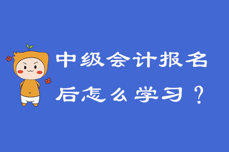 報(bào)名中級(jí)會(huì)計(jì)之后該怎么學(xué)習(xí),？