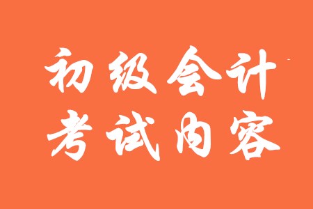 初級會計師主要考什么內(nèi)容,？