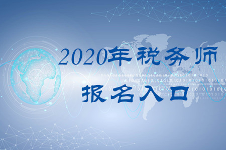 2020年稅務(wù)師報(bào)名入口叫什么,？何時(shí)開通,？