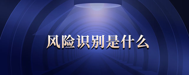 風(fēng)險(xiǎn)識(shí)別是什么