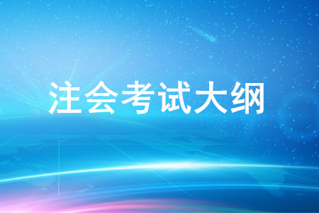 2020年注冊會計師專業(yè)階段《會計》考試大綱