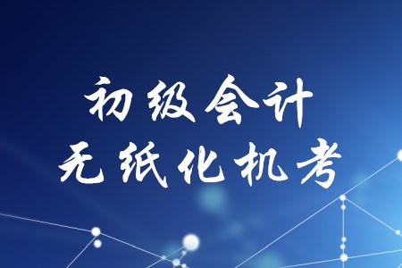 2020年初級會計考試是上機考試嗎？