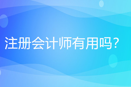 注冊(cè)會(huì)計(jì)師有什么用,？值得考嗎？