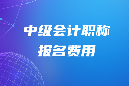 2020年湖北中級會計職稱報名費需要多少？