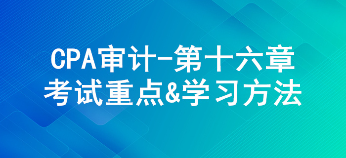 集團(tuán)財(cái)務(wù)報(bào)表審計(jì)的特殊考慮_CPA《審計(jì)》第十六章考試重點(diǎn)與學(xué)習(xí)方法