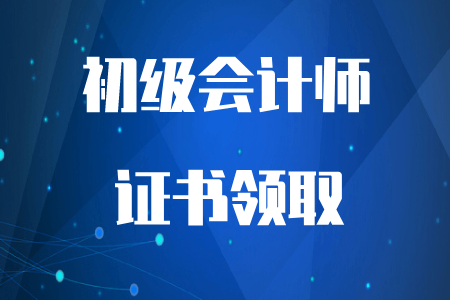 河南2019年初級會計師證書領取通知