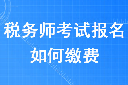 2020年稅務(wù)師考試報(bào)名如何繳費(fèi),？