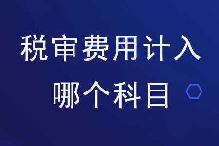 稅審費(fèi)用計(jì)入哪個(gè)科目？