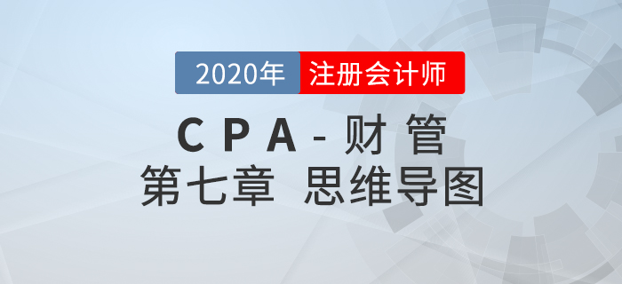 2020年注會(huì)《財(cái)管》第七章思維導(dǎo)圖及自測(cè)習(xí)題