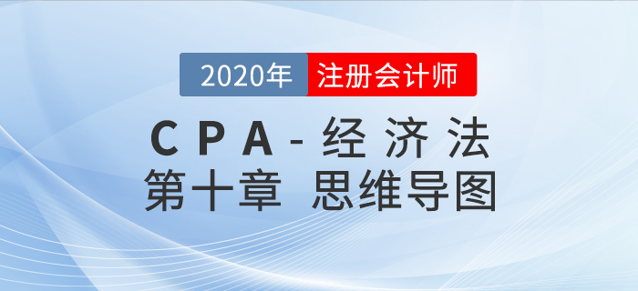 2020年注會《經濟法》第十章思維導圖及自測習題