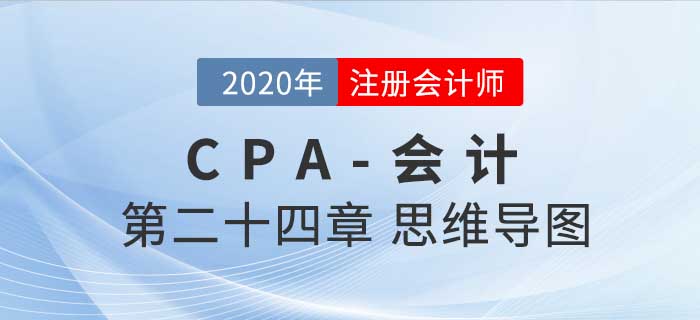 2020年注會《會計》第二十四章思維導(dǎo)圖及自測習(xí)題