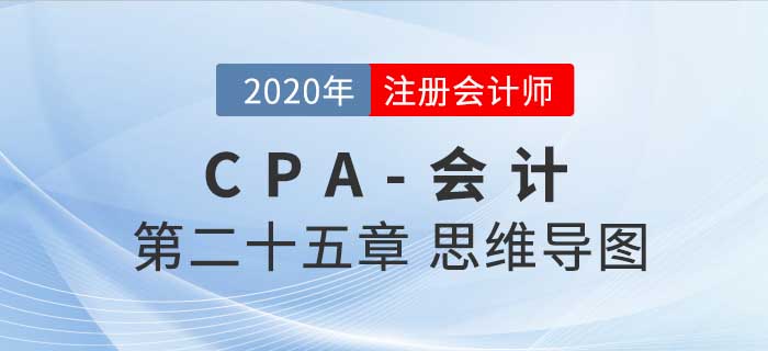 2020年注會《會計》第二十五章思維導圖及自測習題