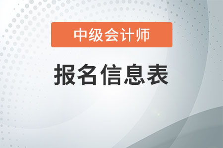 2020年中級(jí)會(huì)計(jì)報(bào)名信息表在哪里打?。? suffix=