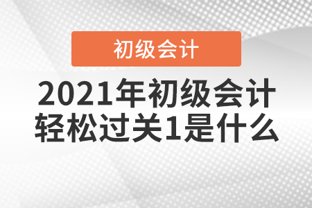 2021年初級會計(jì)輕松過關(guān)1是什么