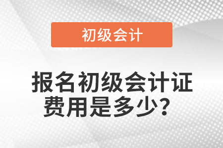 報(bào)名初級(jí)會(huì)計(jì)證費(fèi)用是多少,？