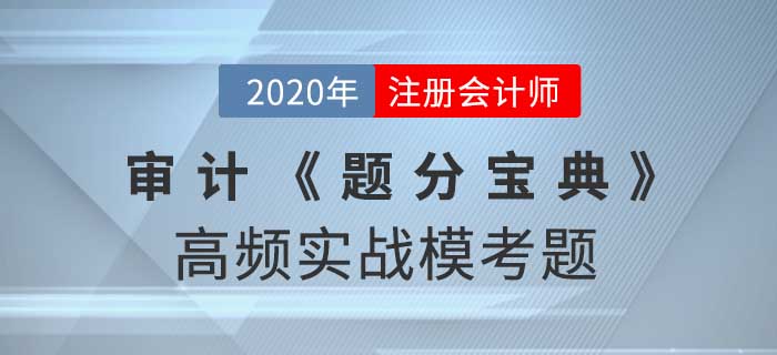 2020年CPA-審計(jì)《題分寶典》高頻實(shí)戰(zhàn)?？碱}