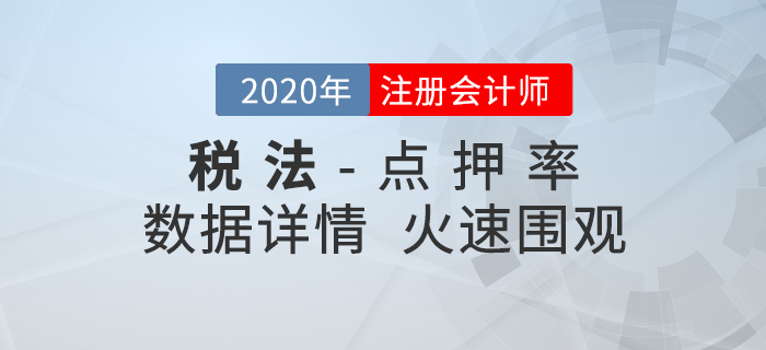 2020年注會《稅法》東奧名師點押詳情速覽,！