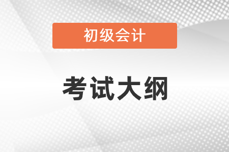 2021年初級(jí)會(huì)計(jì)師考試大綱