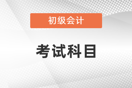 2021年初級(jí)會(huì)計(jì)職稱考試科目有哪些