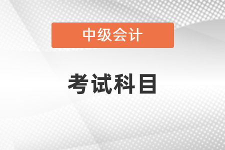 2021中級(jí)會(huì)計(jì)考試科目都有什么