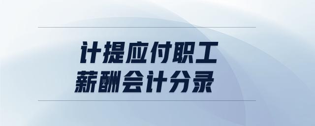 計(jì)提應(yīng)付職工薪酬會(huì)計(jì)分錄