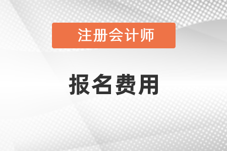 2021年注冊會計(jì)師報(bào)名費(fèi)用是多少