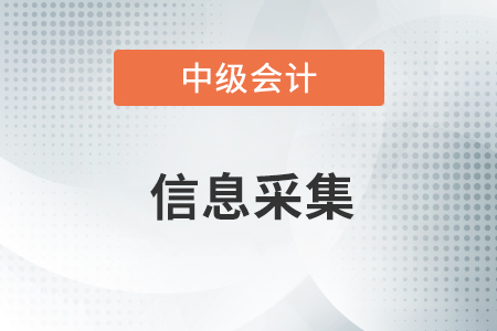 沒有信息采集可以報考中級會計嗎,？