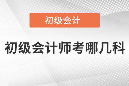 初級會計師考哪幾科