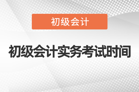 2021年初級會計(jì)實(shí)務(wù)考試時(shí)間