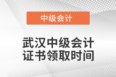 武漢中級(jí)會(huì)計(jì)證書領(lǐng)取時(shí)間