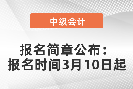 2021年度中級(jí)會(huì)計(jì)職稱報(bào)名簡(jiǎn)章公布：報(bào)名時(shí)間3月10日起