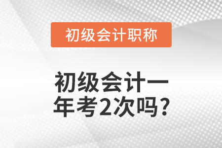 初級(jí)會(huì)計(jì)一年考2次嗎?