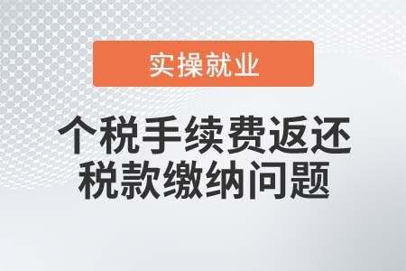 個(gè)稅返還手續(xù)費(fèi)還需要繳納增值稅,、企業(yè)所得稅嗎？