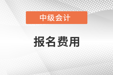 2021年中級會計職稱報名費用