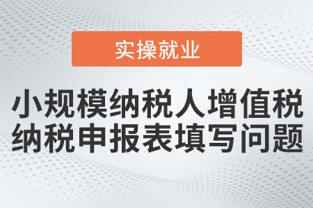 小規(guī)模納稅人按季申報(bào)如何填寫增值稅納稅申報(bào)表,？