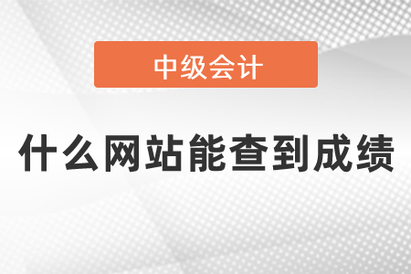 中級會計(jì)師什么網(wǎng)站能查到成績